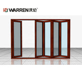 Warren 8 Ft Bifold Door Soundproof Doors Aluminium Tempered Glass Folding Door